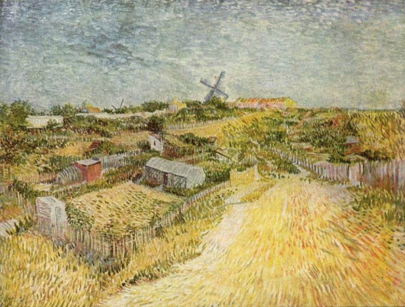 Vincent Van Gogh Gemusegarten am Montmartre oil painting picture